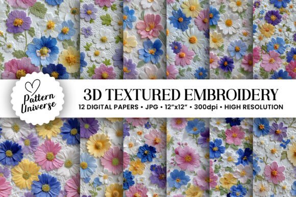3D Texture Embroidery Seamless Pattern Review