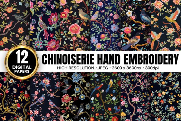 Black Chinoiserie Embroidery Patterns Review
