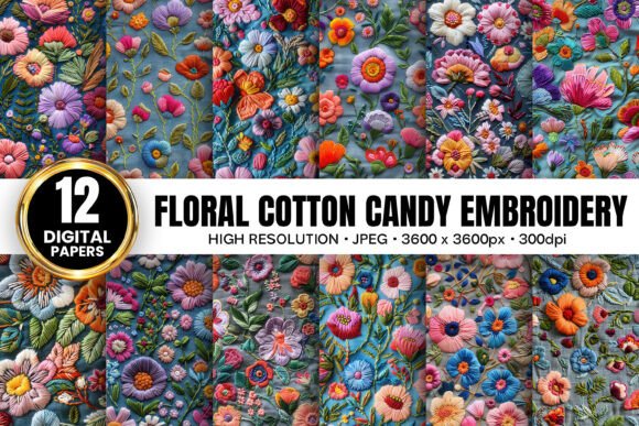Cotton Candy Floral Embroidery Patterns Review