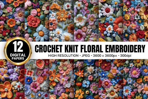 Crochet Knit Floral Embroidery Patterns Review