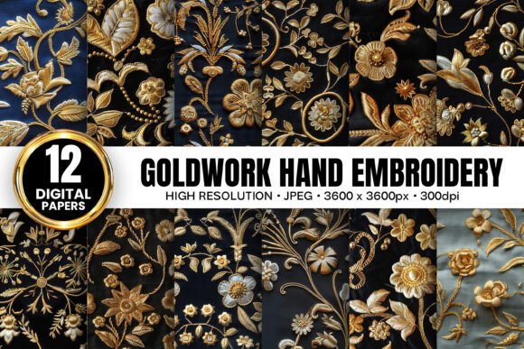 Goldwork Floral Hand Embroidery Patterns Review