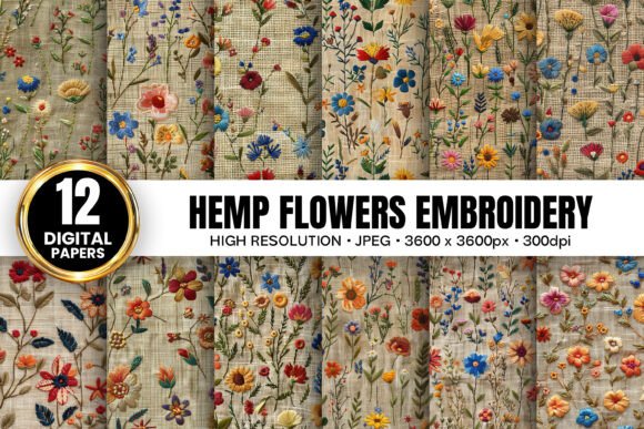 Hemp Floral Embroidery Seamless Patterns Review