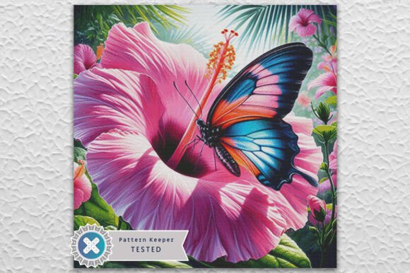 Hibiscus Butterfly Cross Stitch Pattern Review