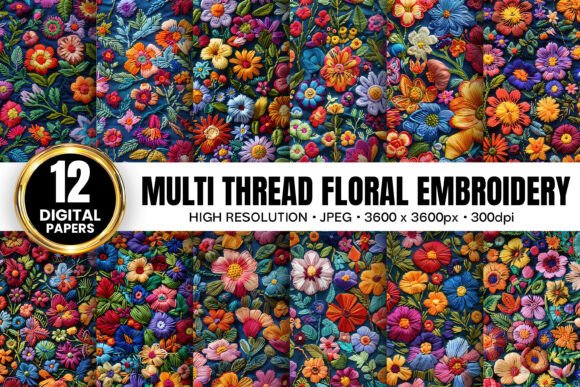 Multi Thread Floral Embroidery Patterns Review