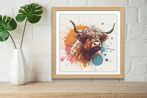 Rainbow High Land Cow Cross Stitch Review