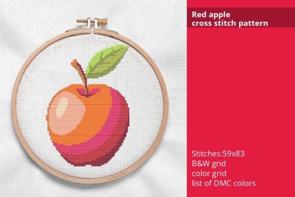 Red Apple Cross Stitch Pattern: A Designer’s Review